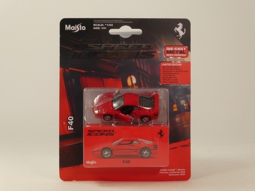 Maisto ferrari f40 rot 1987 - ferrari,